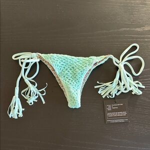 Mint Green Crochet Bikini Bottom